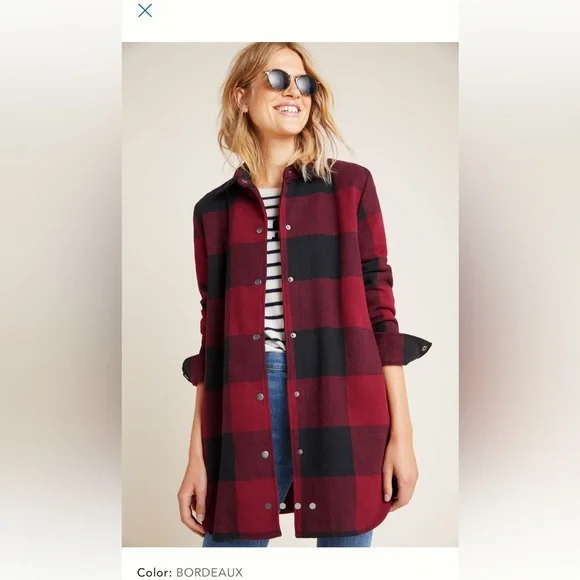 BB Dakota Eldridge Plaid Shirt Jacket- Size M- like new!! Excellent condition - Picture 7 of 9